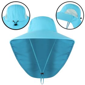 Fishing Sun Hat UV Protection Neck Cover Sun Protect Cap Wide Brim Neck Flap Fishing Cap For Travel Camping Hiking Boating