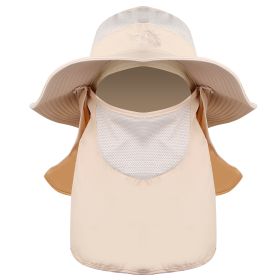 Fishing Bucket Hat Wide Brim Breathable Unisex Hat Sunlight-proof Removable Neck Face Fishing Cap For Fishing Hiking Traveling